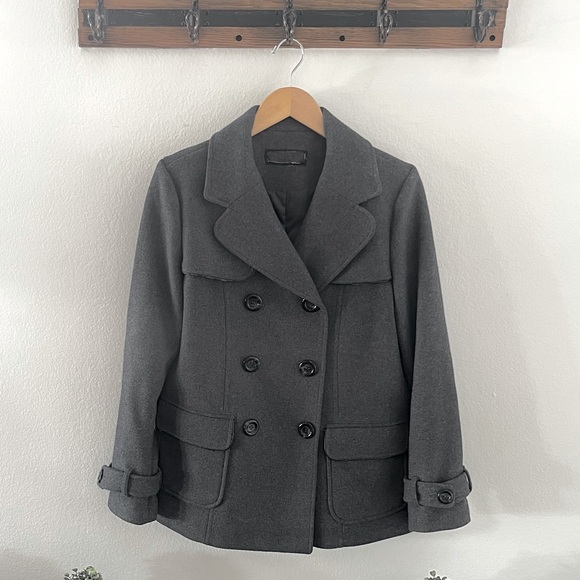 Double breasted Peacoat DK Gray - Picture 3 of 7